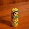 LOVENSPIRE Wooden Nesting Dolls Matryoshka Doll Set of 5 Hand Painted Indian Traditional Kondapalli Toys for Home Table Decor Wooden Stacking Dolls - Gifting Item Golu Dolls (6 Inch) view 2