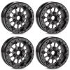 1.9 Inch Beadlock Wheels Rim with Adjustable Offset Ultra Lightweight Carbon Aluminum for 1/10 RC Rock Crawler Element RC Enduro Capra Dlux TGH Gspeed LCG Chassis Comp Builds (Type A) view 1