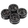 1.9 Inch Beadlock Wheels Rim with Adjustable Offset Ultra Lightweight Carbon Aluminum for 1/10 RC Rock Crawler Element RC Enduro Capra Dlux TGH Gspeed LCG Chassis Comp Builds (Type C) view 2