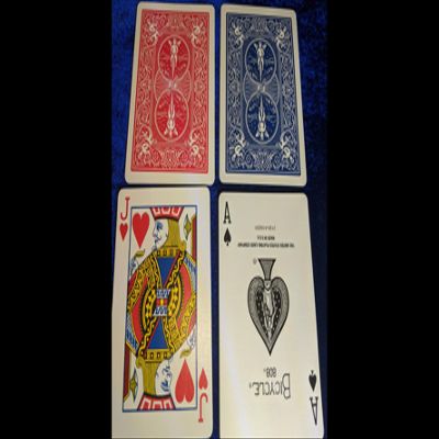 Murphy's Magic Supplies, Inc. Magnetic Card- Bicycle Cards (2 Per Package) Double Back Blue by Chazpro - Trick
