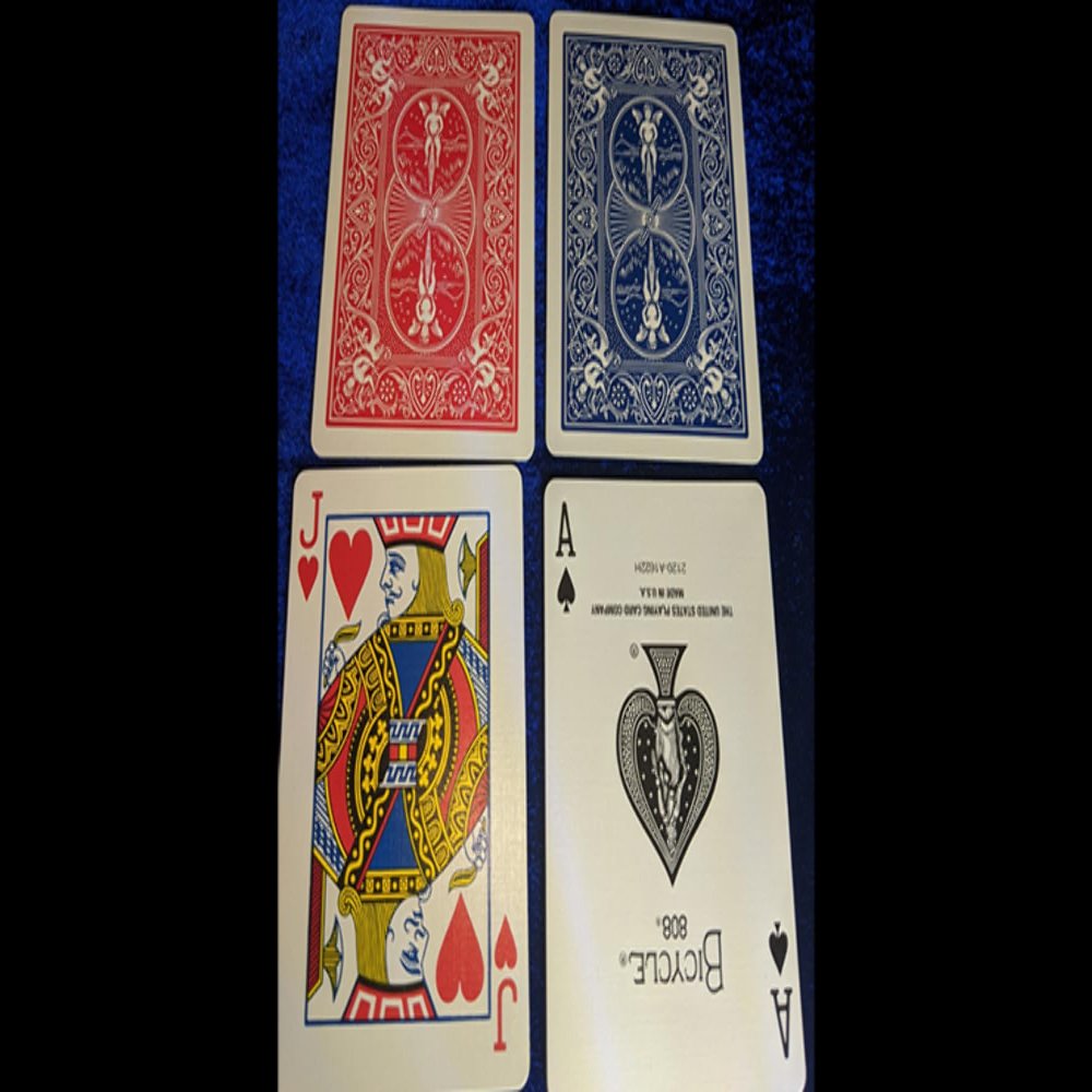 Murphy's Magic Supplies, Inc. Magnetic Card- Bicycle Cards (2 Per Package) Double Back Blue by Chazpro - Trick