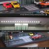1:64 Hot Diecast Car Model Display Case,4 Tier Parking Scene Wheels Display Stand with LED Light and Acrylic Dust Cover Toys car Model Storage Cabinet view 3