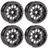CobraCrawler Ultra Lightweight Carbon Aluminum 1.9 Beadlock Wheels Adjustable Offset for 1/10 RC Crawler SCX10 Capra TRX4 VS4-10 H10 Optic (A1) view 1