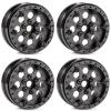 CobraCrawler Ultra Lightweight Carbon Aluminum 1.9 Beadlock Wheels Adjustable Offset for 1/10 RC Crawler SCX10 Capra TRX4 VS4-10 H10 Optic (B1) view 1
