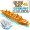 GoldenTanic Titanic Bath Boat And Pool Toy By TitanicToyCo, RMS Titanic Toys For Kids, Historically Accurate Titanic Toy, Titanic Ship, Titanic Cake Topper, Titanic Figurine (GoldenTanic) view 1
