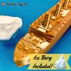 GoldenTanic Titanic Bath Boat And Pool Toy By TitanicToyCo, RMS Titanic Toys For Kids, Historically Accurate Titanic Toy, Titanic Ship, Titanic Cake Topper, Titanic Figurine (GoldenTanic) view 2