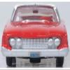 Oxford Diecast 1960 Fairlane Sedan 500 Monte Carlo Red with Corinthian White Top and Interior 1/87 (HO) Scale Diecast Model Car 87FF60001 view 3