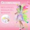 Diakud Light Up Butterfly Fairy Wings for Girls 4-6, Gifts for 4 5 6 7 8 Year Old Kids Age 5-7 Christmas Halloween Princess Dress Up Costume Toys for Girls 6-8 Birthday Gift Ideas for Girl view 2