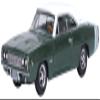 Oxford Diecast 1968 Racing Green Metallic with White Top and Tail Stripe 1/87 (HO) Scale Diecast Model Car 87DC68005 view 1
