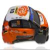 1/10 PVC Body Shell for On-Road Racing Drift Car, Citroen Rally Style, 1:10 Scale, Orange view 2