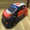 1/10 PVC Body Shell for On-Road Racing Drift Car, Citroen Rally Style, 1:10 Scale, Orange view 3