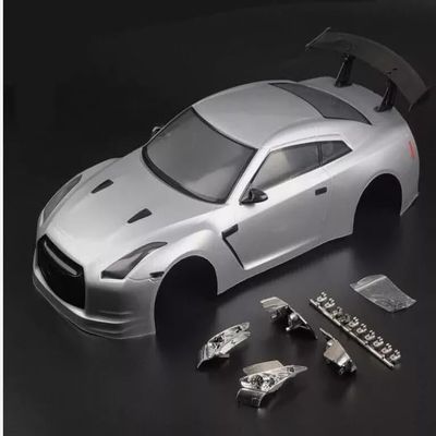 1:10 RC OnRoad Car Painted PVC Body Shell with Tail Wing & Light Cup