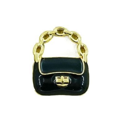 1/12 Simulated Miniature Handbag Mini Bag Model Ornaments, Fashion Mini Chain Bag Accessories Decoration Gift(Black)