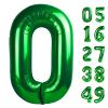 Green Helium Number Balloon 40 Inch, Giant Foil Green Number 0 Birthday Balloons, Large Numbers 10 20 30 40 50 60 70 80 90 100 2025, Party Celebration Supplies Decorations view 1