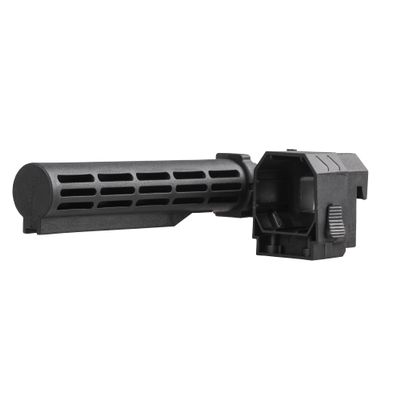 WORKERMOD Injection Mold Shoulder Stock Core with Adaptor for Nerf Elite Modulus Series and Worker Stock Toy (Black Fold-Adapter)
