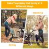 Universal Stroller Board with Detachable Seat, 2-in-1 Stroller Ride-On Board for Toddler, Fits Most Stroller Brands, Sit and Stand Stroller Attachment, Holds Up to 55 lbs for Kids Ages 3-7 view 2