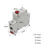 QZLIBEFUD DZ47 400V 1-4P 3-125A C Type Circuit Breaker MCB Short Overload Circuit Protector 35mm Din Rail Breaking Capacity 6KA(2P,40A) view 2