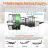 HOENTECH Mechanical Dual-Spool Turbofan Engine Model Kit, 1/10 DIY Assembly Electric Aircraft Engine, 1000+PCS, Ages 14+ view 4