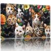 Playmat for MTG,Game Mat 24 x 14 inches, Non Slip Rubber Backing TCG and Board Game Mat for Cards,Mousepad Desk Mats-A Pack of Cats view 1