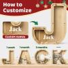 Bemaystar Personalized Piggy Bank for Kids: Customized Name Letter, Wooden Money Bank for Boys & Girls, Birthday view 2