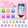 Gocina Kids Phone for Girls Age 3-10 - Toddler Smart Phone Toys with Touchscreen, Dual Cameras, Learning, Perfect Christmas Birthday Gift with 32G SD Card view 3