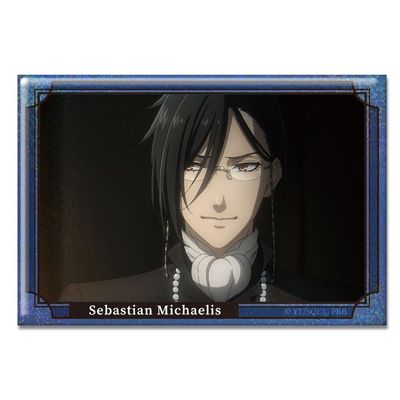 Black Butler - Boarding School - Hologram Can Badge Sebastian Michaelis D HBAN-K007-m04