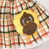 0-3 Months Baby Girl Thanksgiving Clothes Dress Set Infant Girls Turkey Outfit Plaid view 4