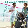 Performance Rain Shield, Rain Cover Fits for UPPAbaby Vista/Vista V2/Vista V3/Cruz/Cruz V2 Stroller, Protect from Wind/Rain/Snow/Dust, Air Vent Hole, Window with Zipper, Stroller Accessories view 3