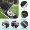 Performance Rain Shield, Rain Cover Fits for UPPAbaby Vista/Vista V2/Vista V3/Cruz/Cruz V2 Stroller, Protect from Wind/Rain/Snow/Dust, Air Vent Hole, Window with Zipper, Stroller Accessories view 4