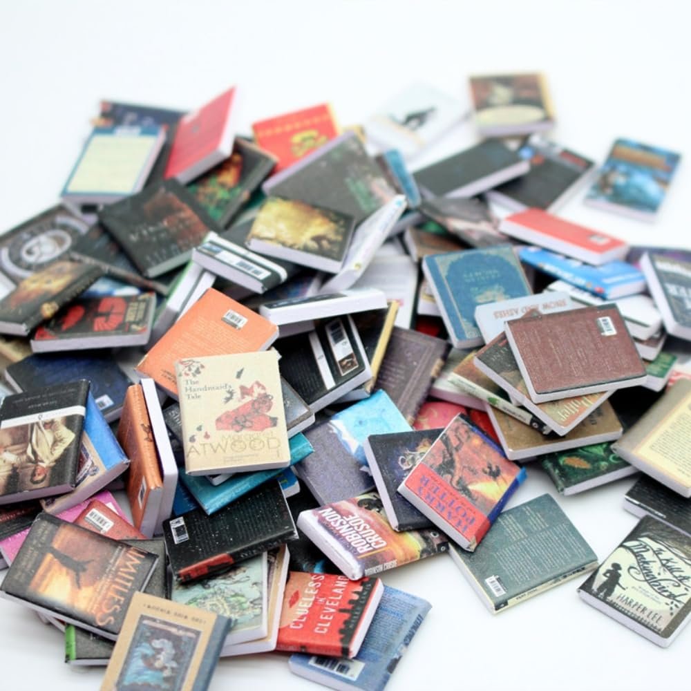 10 Pcs Random Pattern Mini Dollhouse Magazine, Books, Novels, Study Rooms, Home Furnishings, Scenes, Photography Props