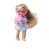 Evi Love Travel, 2 Assorted Colours, Only One Item Delivered, Toy Doll in Rolling Suitcase, She Wearing a Swimsuit with Ruffles Including Sunglasses and Ice Cream, 12 cm, from 3 Years view 3
