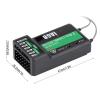 equlup RC Receiver, Plastic 2.4GHz Receiver Black 6CH Receiver FS IA6B RC Receiver IA6B PPM for FS I6X FS I6S I8 RC Transmitter view 2