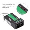 equlup RC Receiver, Plastic 2.4GHz Receiver Black 6CH Receiver FS IA6B RC Receiver IA6B PPM for FS I6X FS I6S I8 RC Transmitter view 4