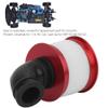 equlup RC Air Filter, 1/10 Air Filter Cleaner Universal Parts Oil Motor Remote Control Car Sponge Cover Upgrade Parts for HSP 94188 94122 RC Car (Red) view 3