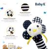 BABY K Rattle Socks & Wrist Rattles and Hand Rattle (Set E+ Flower) - Newborn Toys for Baby Boy or Girl - Brain Development Infant Toys - Hand and Foot Rattles Suitable for 0-3, 3-6, 6-12 Month Babies view 2