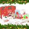 5 Pack Christmas Butter Slime Kit for Party Favors, DIY Xmas Slime Toys with Charms for Kids, Christmas Stocking Stuffer for Boys Girls view 2