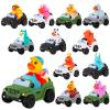 24 Pcs Rubber Ducks for Jeeps, 3.5 Inch Rubber Cars for Ducking Suitable for 2 Inch Ducks, 12 Ducks Assortment with 12 Cars, Baby Bath Toy Valentines Day Gifts for Kids Party Favors view 1