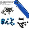 12-Piece Set Scales Handle Screw Fits for Bugout 535, Custom CNC Titanium Screw Set DIY Replacement Accessories(Green) view 2