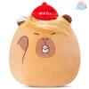 12-Inch Funny Donald Trump Capybara Plush Pillow - Cute MAGA Hat Design | Creative Gift Filling | Fun Decoration for Children and Adults view 1