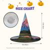 JIPOFD grand teton national park Halloween Witch Costume Accessory Pointed Cap Witch Hat Foldable Halloween Hats 2 pieces view 3