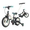 EOOWOY Balance Bike with Push Handle for Kids 18-60 Months, 6 in 1 Foldable Push Bike with Training Wheels & Pedals, Balance Bicycle for Boys and Girls with Brakes & Kickstand, Mint view 2