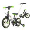 EOOWOY Balance Bike with Push Handle for Kids 18-60 Months, 6 in 1 Foldable Push Bike with Training Wheels & Pedals, Balance Bicycle for Boys and Girls with Brakes & Kickstand, Green view 2