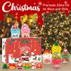 Christmas Butter Slime Kit 6 Pack, Christmas Slime Set with Charms for Kids Party Favors, Stocking Fillers, Xmas Toys for Girls Boys view 3