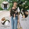 Baby Carrier for Dad (7-30lbs)-Military Stylish Infant Holder Carriers Newborn to Toddler, Men Baby Carrier with Windproof Cap, One Size Fits All, Camouflage view 4
