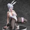 MABAIUDE Yukino Mifuyu Figure Statue Model, 26cm White Squatting Pose Bunny Girl Version 1:6 Scale Anime Figure Model, PVC Handmade Desktop Display Decoration Collection Gift for Fans view 3