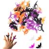 Keuyeo 100 Pcs Bat Ring Party Accessory Plastic Ring Bat Toy Ring Halloween Ring Halloween Toy Ring Party Hand Accessory view 1