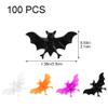 Keuyeo 100 Pcs Bat Ring Party Accessory Plastic Ring Bat Toy Ring Halloween Ring Halloween Toy Ring Party Hand Accessory view 3