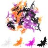 Keuyeo 100 Pcs Bat Ring Party Accessory Plastic Ring Bat Toy Ring Halloween Ring Halloween Toy Ring Party Hand Accessory view 4
