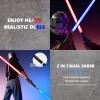 Lightsaber Dueling Light Saber with 12 RGB Colors 16 Sound Fonts, Motion Control, Force FX Lightsabers with Tubogas Metal Handle and Replaceable Blade, Light Sabers for Adults, Kidults(42.12Inch) view 2