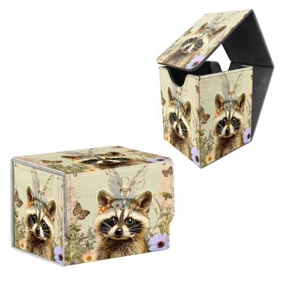 ETLKJVBL for MTG Card Storage Solution, Cute Raccoon for Commander Decks, High Capacity Anime Card Sleeves for Mtg Deck Box Set of 2